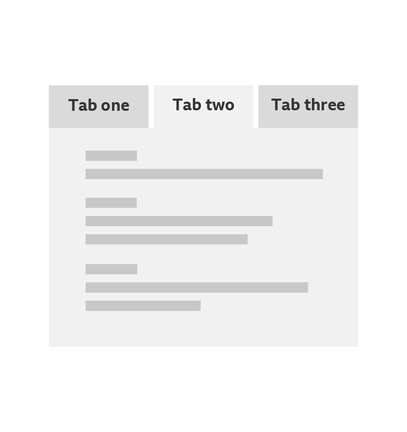 Tab two is now selected and its panel is open.