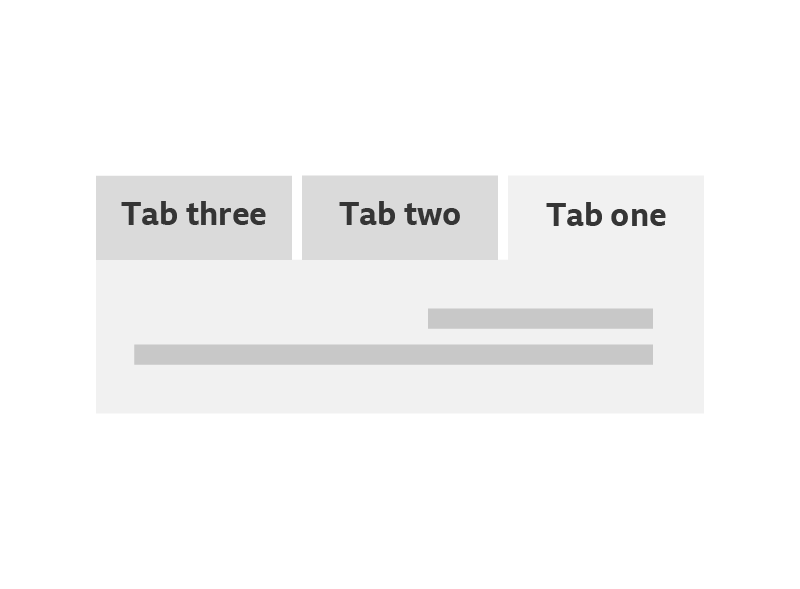 An example of a tab that’s aligned to the right.