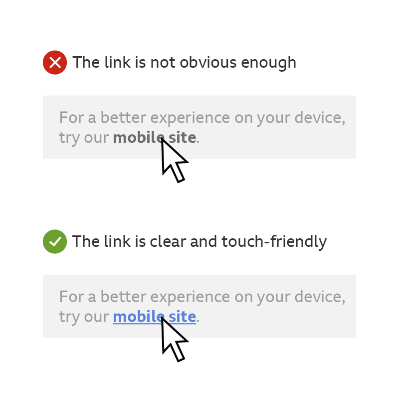 An example of a link with clear and touch-friendly styling.