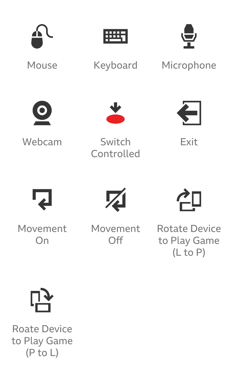 An example of our Controls and Devices icon set. 